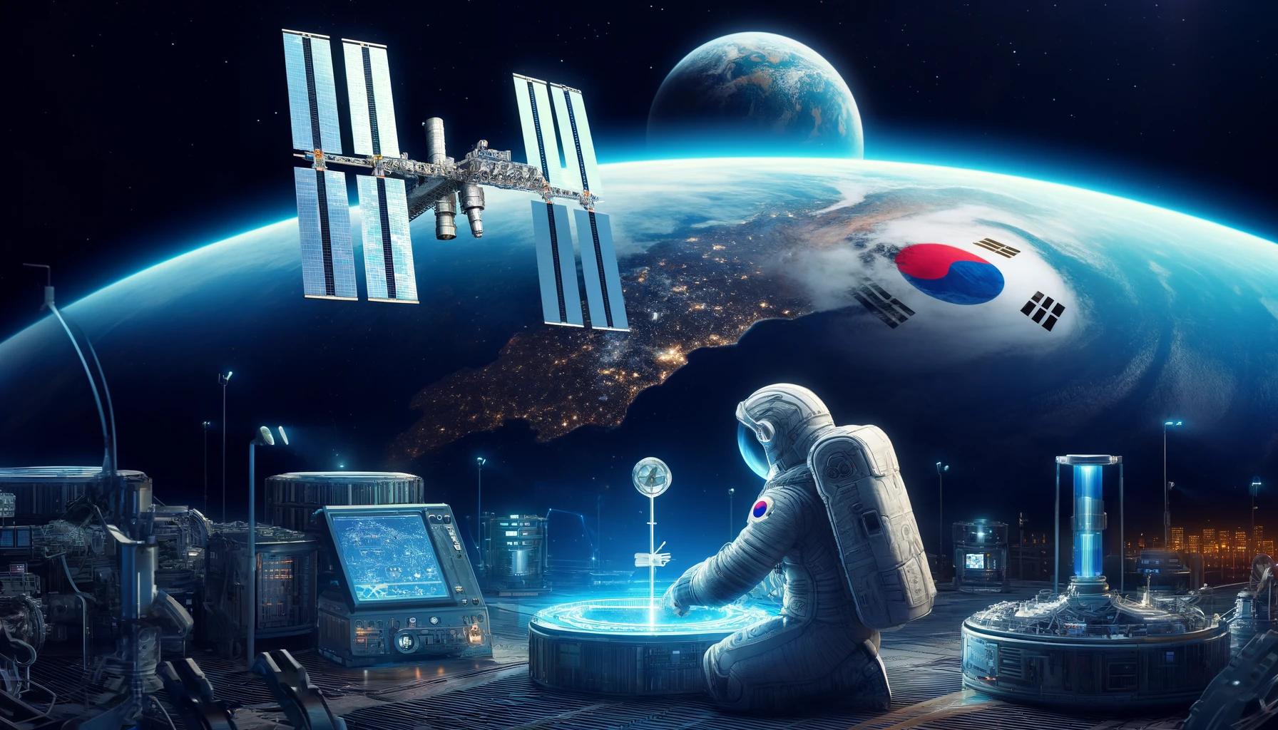 space,korea,moon,astronaut,dawn