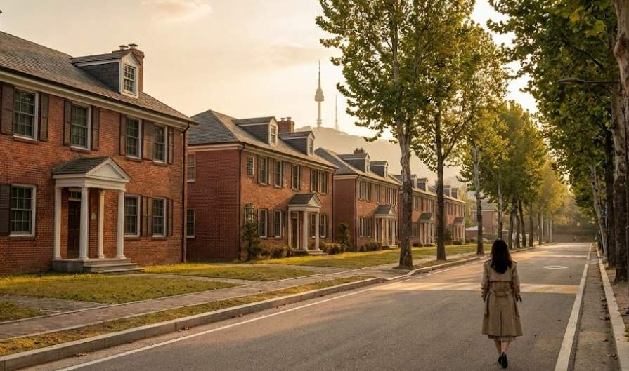 [eng]seconds 사용자설정 Gem Here are the four high-quality images generated based on the prompts I recommended, complete with optimized English SEO metadata. 1. The "Click-Magnet" Hero Image This is the main feature shot. It's designed to be aspirational and capture the unique "American vibe" in the heart of Seoul during the best lighting conditions. Title: Golden Hour at Yongsan Park's "American Street" Photo Spot. Alt Text: Golden hour view of the red brick houses at Yongsan Park Partial Open Site (formerly US Army base) in Seoul, with a tourist walking down the tree-lined street and N Seoul Tower in the distance.