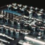 Visual representation of test socket and Korea's role in the global k-semiconductor industry