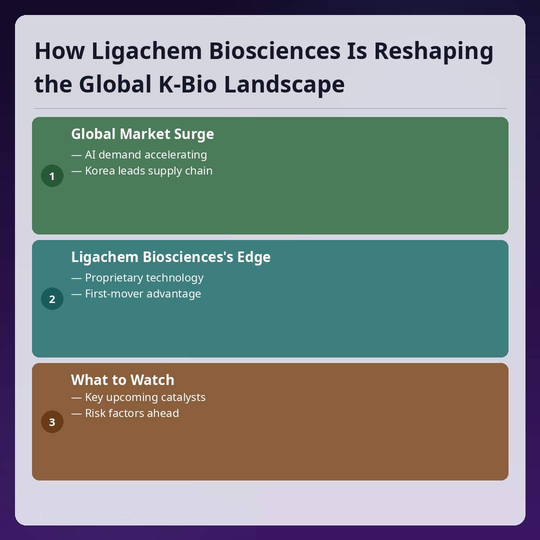 How Ligachem Biosciences Is Reshaping the Global K-Bio Landscape 1 Visual representation of biotech and Korea's role in the global k-bio industry