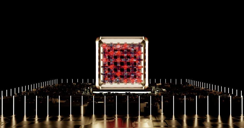 Visual representation of ai chip and Korea's role in the global k-semiconductor industry