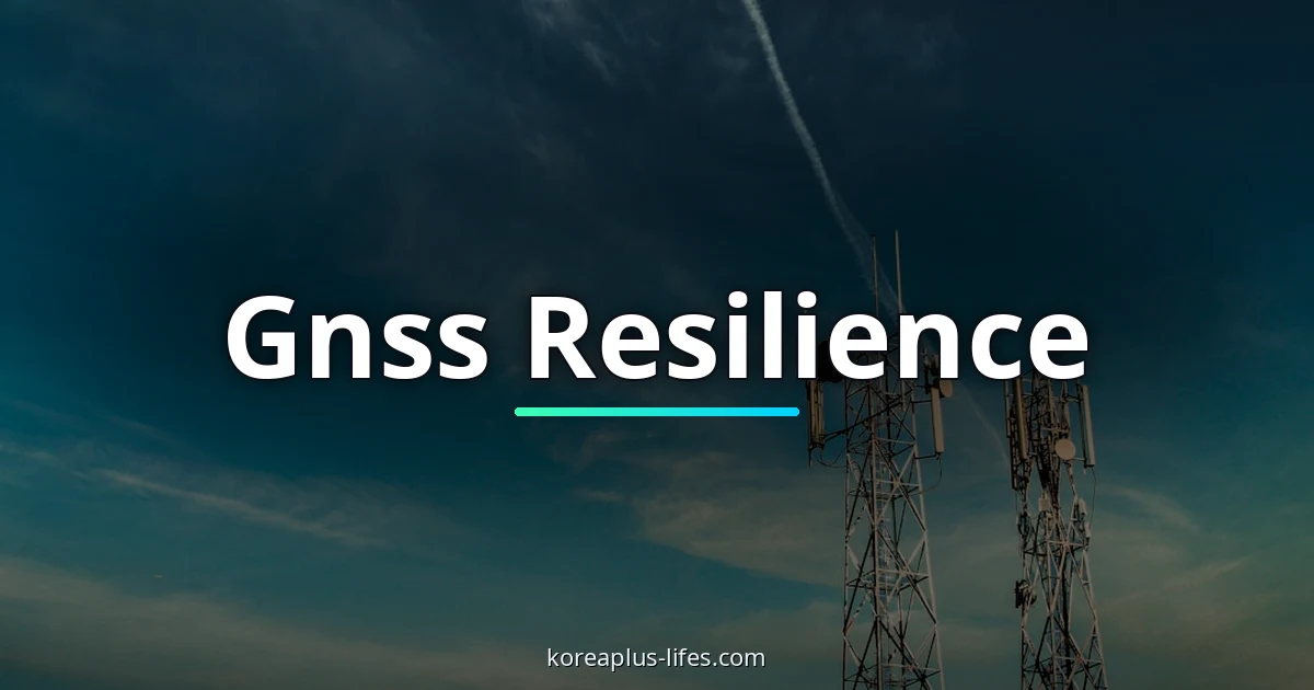 Visual representation of gnss resilience and Korea's role in the global k-defense industry