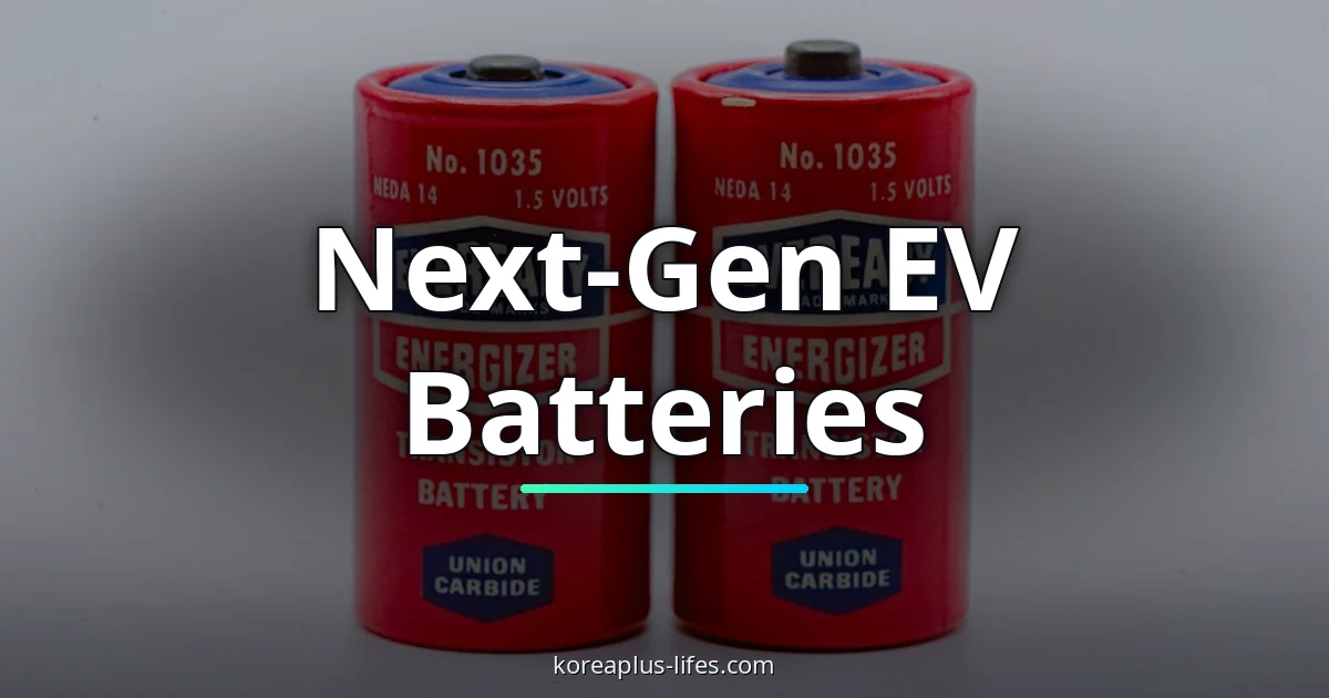 Visual representation of battery and Korea's role in the global k-battery & mobility industry