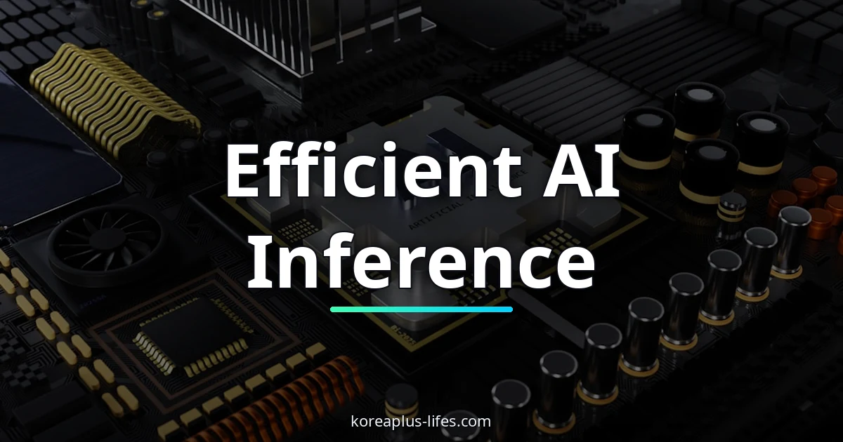 Visual representation of ai chip and Korea's role in the global k-ai & cloud industry