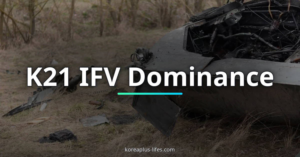 Visual representation of k21 ifv and Korea's role in the global k-defense industry