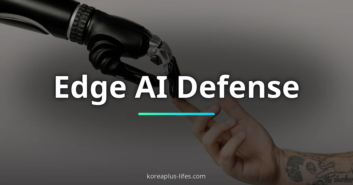 The Quest for Ultra-Compact AI — Korea's Silent Expertise in Mission-Critical Edge Systems 1 Visual representation of edge ai and Korea's role in the global k-defense industry