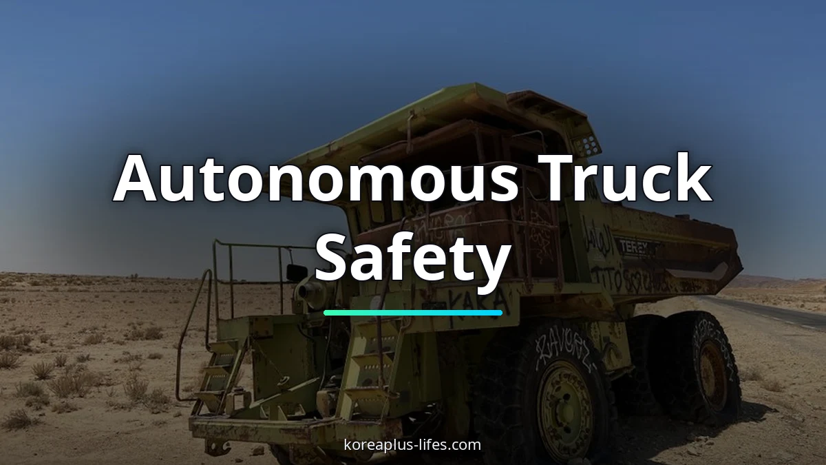 5 Reasons Self-Driving Trucks Quietly Rely on Korean Sensor Tech 2 Close-up look at autonomous truck innovation in South Korea from an industry perspective