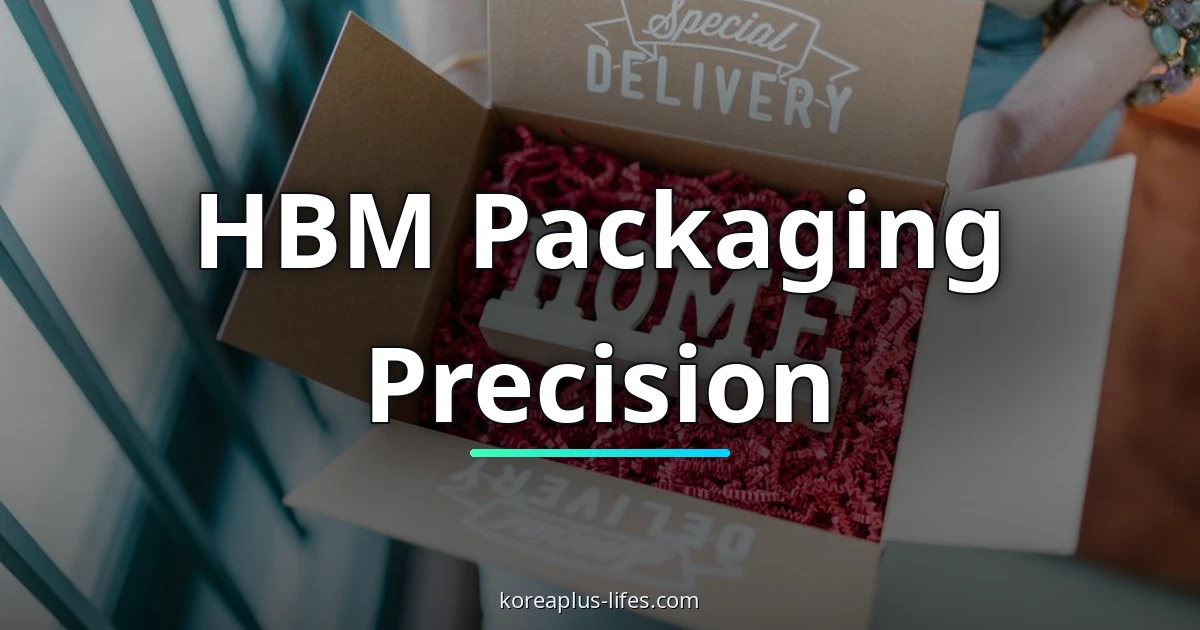 Visual representation of hbm packaging and Korea's role in the global k-semiconductor industry
