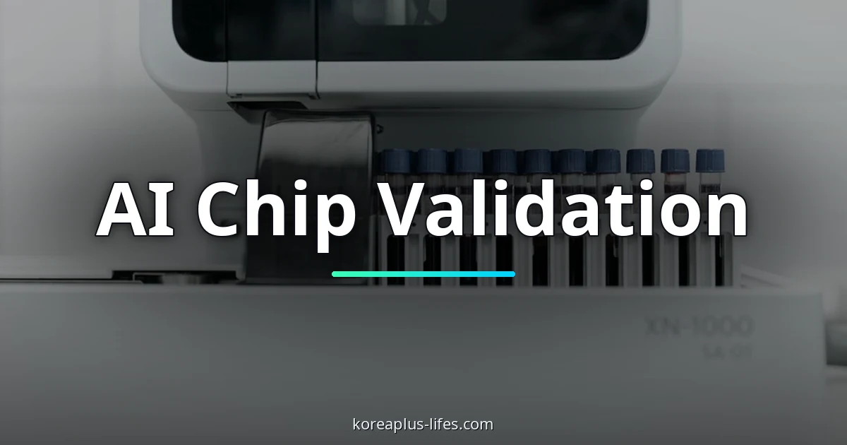 Visual representation of ai testing and Korea's role in the global k-semiconductor industry