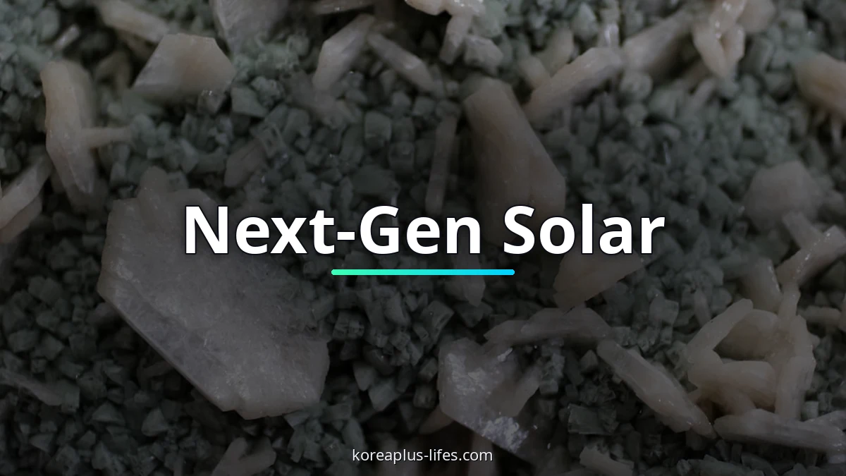 Close-up look at perovskite innovation in South Korea from an industry perspective