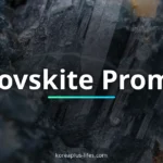 Visual representation of perovskite and Korea's role in the global k-semiconductor industry
