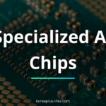 Visual representation of ai chip and Korea's role in the global k-ai & cloud industry